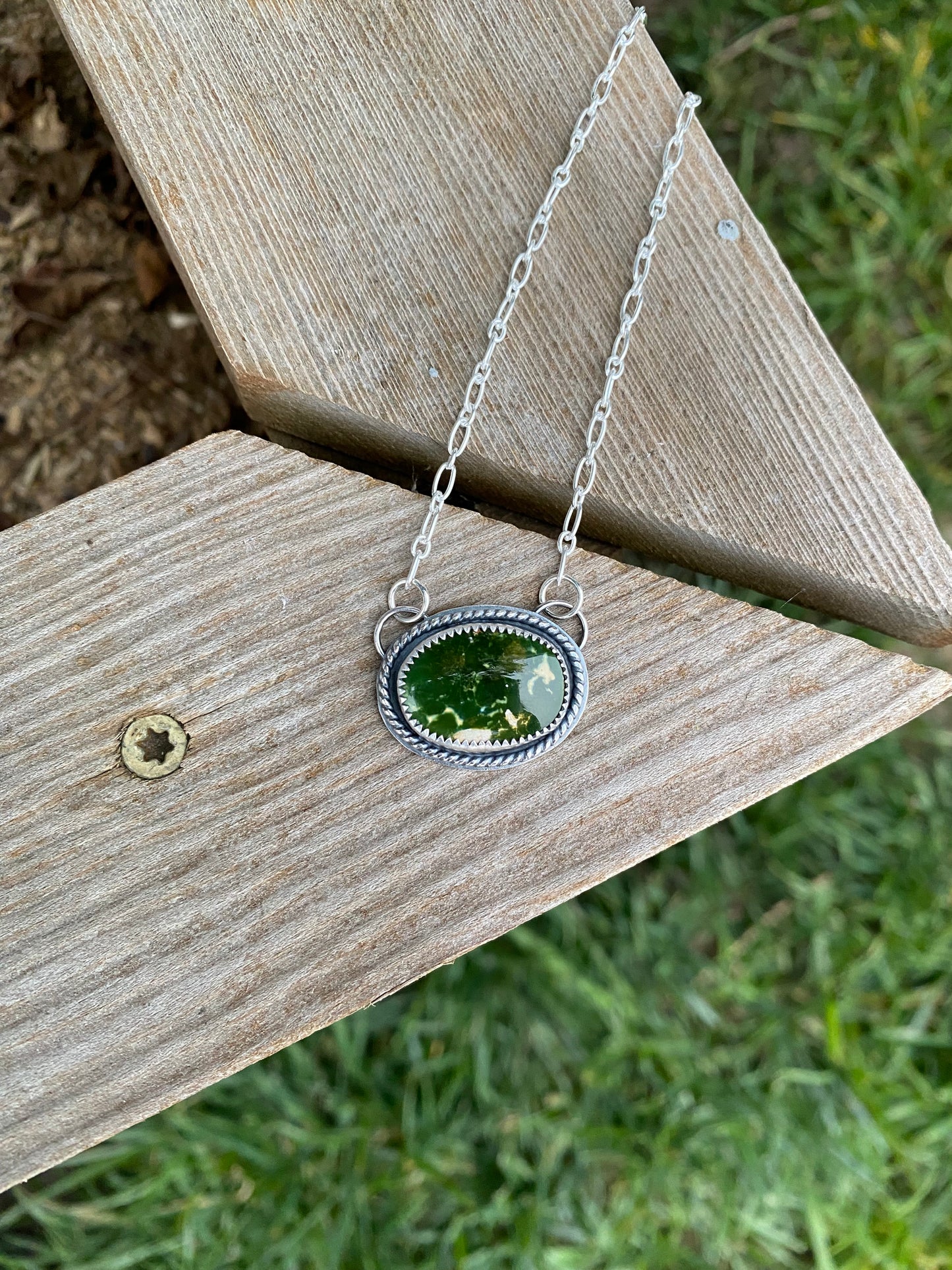 Pilot Mountain Oval Necklace