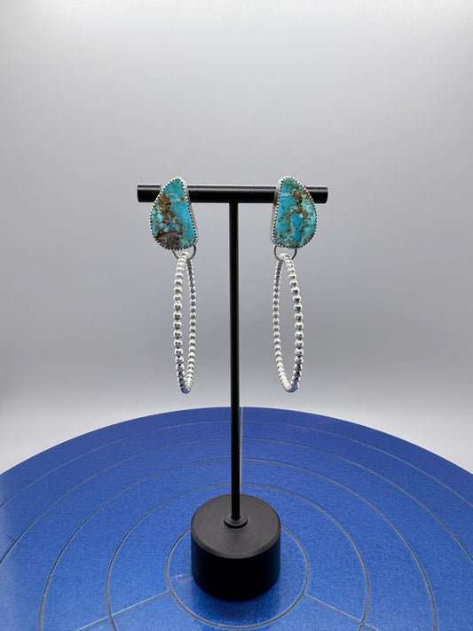 Turquoise Mountain Hoops