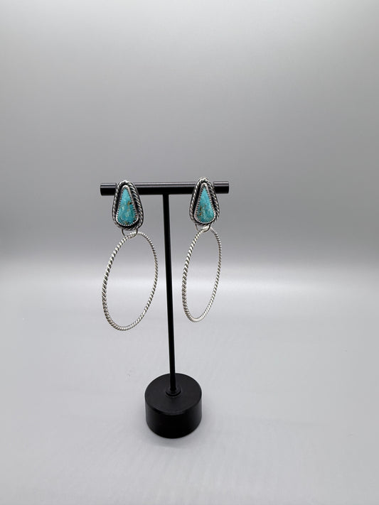 Turquoise Mountain Hoops