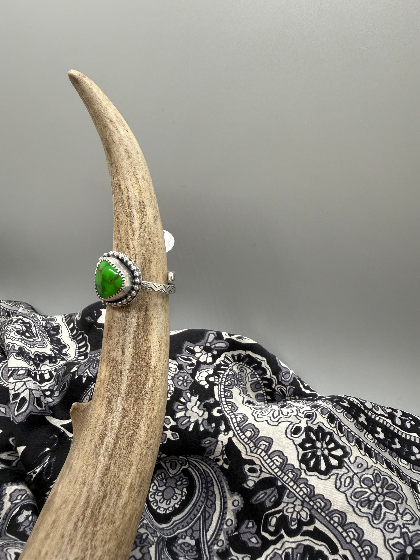 Manhattan Green Adjustable Ring