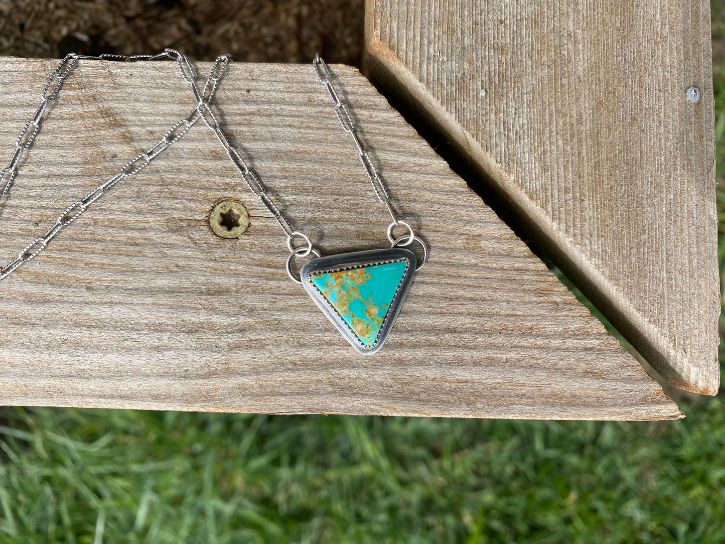 Royston triangle necklace