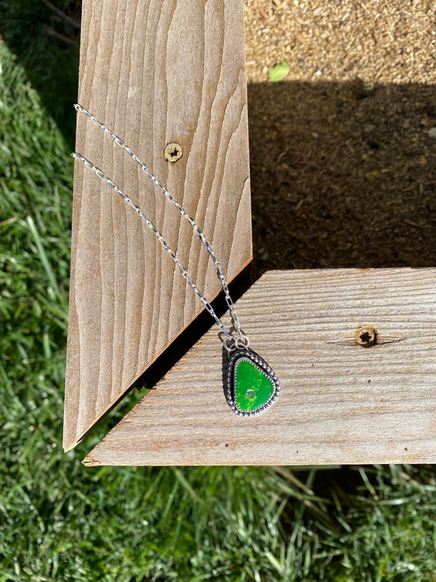 Manhattan Green turquoise necklace